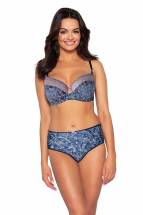 Бюстгальтер с мягкой чашкой из трикотажа с растительным рисунком AVA