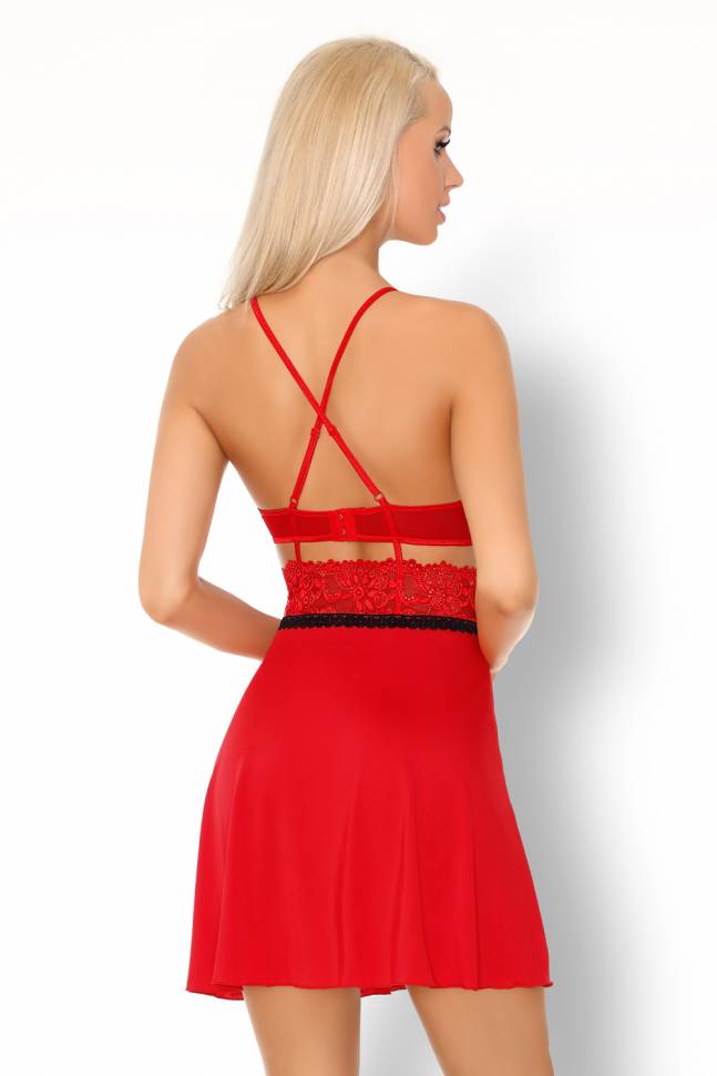 Сорочка и трусики Maurena красный LivCo Corsetti Fashion