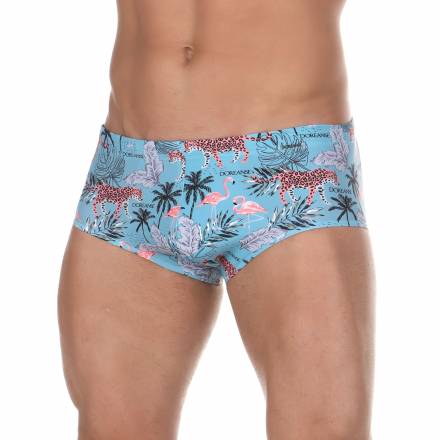Бирюзовые мужские плавки с оригинальным принтом Doreanse Mayo Doreanse