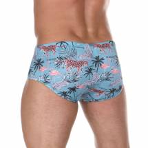 Бирюзовые мужские плавки с оригинальным принтом Doreanse Mayo Doreanse