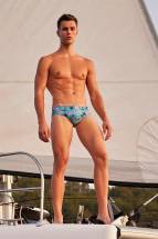 Бирюзовые мужские плавки с оригинальным принтом Doreanse Mayo Doreanse