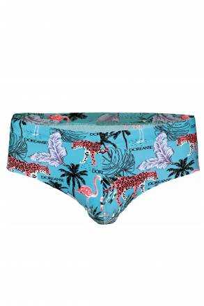 Бирюзовые мужские плавки с оригинальным принтом Doreanse Mayo Doreanse