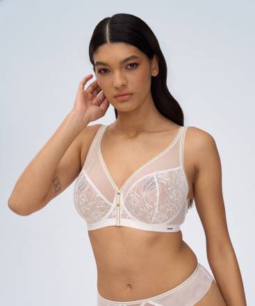 Белый бюстгальтер-бралетт Chiara Gold Alles