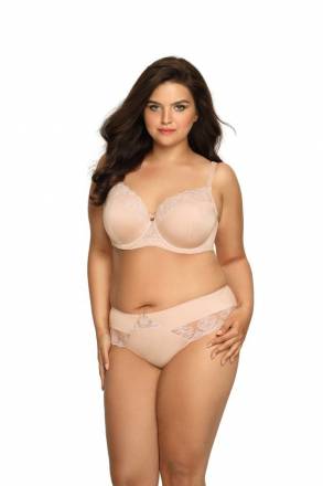 Трусики-слипы из эластичного трикотажного полотна и сетки с вышивкой AVA