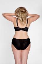 Бюстгальтер на косточках с чашками plus size из микрофибры и сетки Akcent