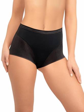 Высокие трусики-слипы из кружева с сетчатой структурой Amoret