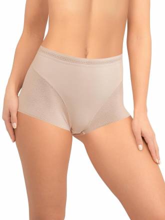 Высокие трусики-слипы из кружева с сетчатой структурой Amoret