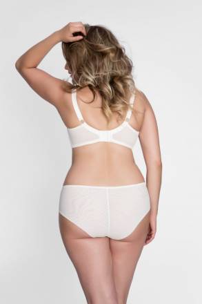 Бюстгальтер с мягкой чашкой plus size из микрофибры и двойной сетки Akcent