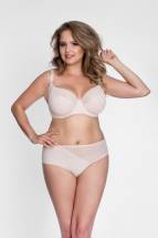 Бюстгальтер с мягкой чашкой plus size из микрофибры и двойной сетки Akcent