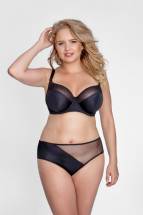 Бюстгальтер с мягкой чашкой plus size из микрофибры и двойной сетки Akcent