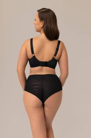 Бюстгальтер с мягкой +size чашкой с принтом в виде лимонов Akcent