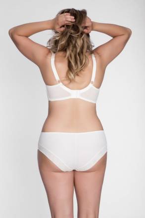Однотонный бюстгальтер на косточках с мягкой чашкой plus size Akcent