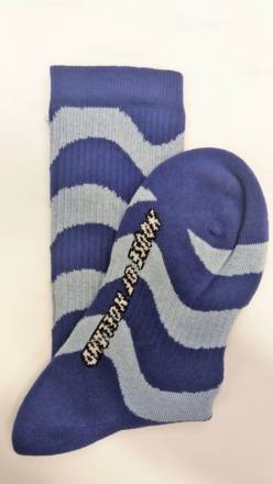 Сине-голубые гольфы в полоску Pretty Polly