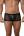 Черные стильные трусы-хипсы с полупрозрачными вставками Hurricane Latin Boxer Clever Masculine Underwear