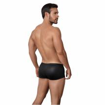 Черные стильные трусы-хипсы с полупрозрачными вставками Hurricane Latin Boxer Clever Masculine Underwear