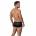 Черные стильные трусы-хипсы с полупрозрачными вставками Hurricane Latin Boxer Clever Masculine Underwear