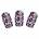 Набор лаковых полосок для ногтей Фиолетовый леопард Nail Foil Erotic Fantasy