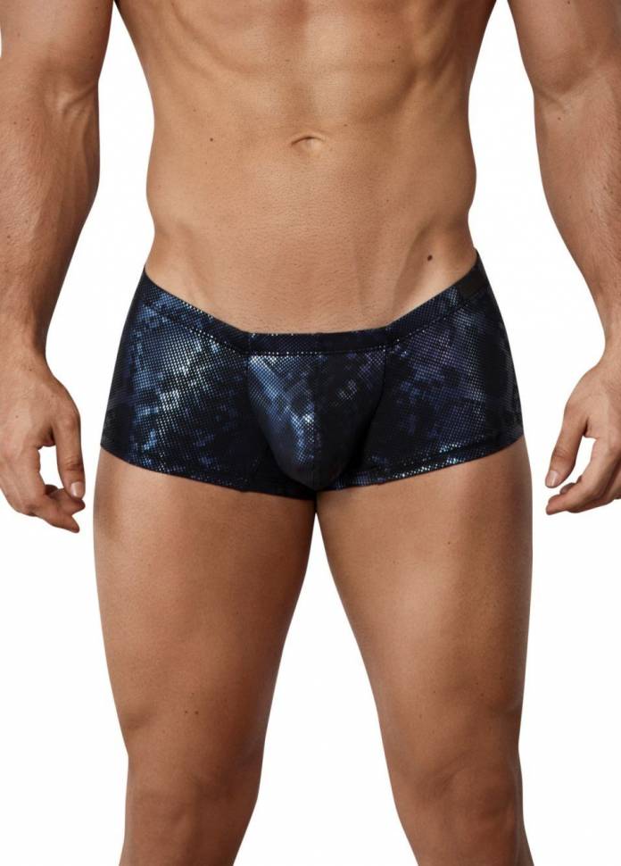 Темно-синие блестящие трусы-хипсы Cambodia Trunks Clever Masculine Underwear