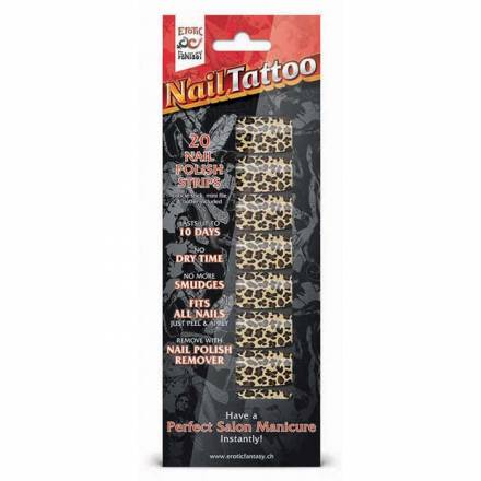 Набор лаковых полосок для ногтей Леопард Nail Foil Erotic Fantasy