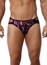 Черные принтованные трусы-джоки Natura Jockstrap Clever Masculine Underwear