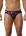 Черные принтованные трусы-джоки Natura Jockstrap Clever Masculine Underwear