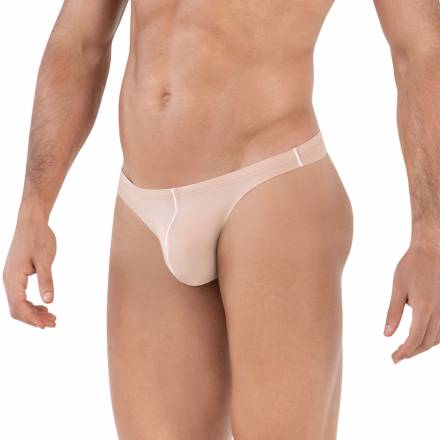 Бежевые трусы-тонги Mente Thong Clever Masculine Underwear