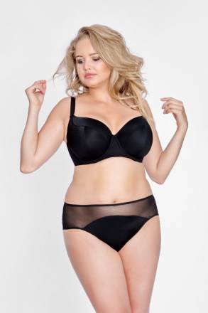 Однотонный бюстгальтер на косточках с чашками из микрофибры Akcent