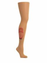 Колготки с принтом в виде матрешки на правой ножке STOP Your Style