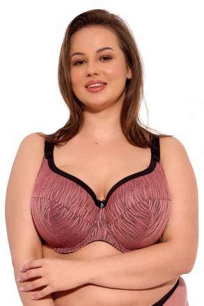 Бюстгальтер Lise с чашками +size на тонком поролоне Gaia