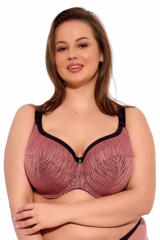 Бюстгальтер Lise с чашками +size на тонком поролоне Gaia