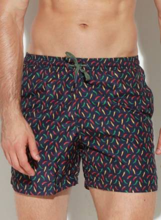 Мужские пляжные шорты с принтом в виде цветных перчиков чили Jolidon