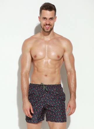 Мужские пляжные шорты с принтом в виде цветных перчиков чили Jolidon