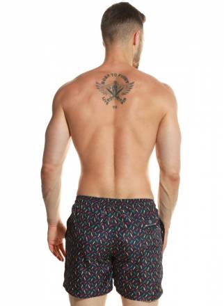 Мужские пляжные шорты с принтом в виде цветных перчиков чили Jolidon