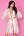 Ажурный комплект Reve Blanc: пеньюар, сорочка, трусики-стринги Livia Corsetti