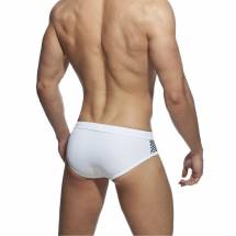 Белые мужские плавки с принтованными боковыми вставками Romeo Rossi