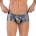 Серебристые трусы-хипсы Chakra Latin Boxer Clever Masculine Underwear