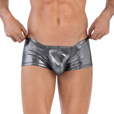 Серебристые трусы-хипсы Chakra Latin Boxer Clever Masculine Underwear