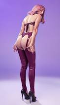 Сексуальный костюм из винила Grape Jam NG Designer