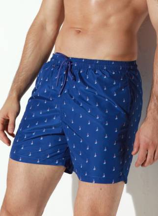 Мужские пляжные шорты с принтом в виде парусников Jolidon