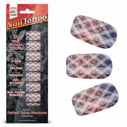 Набор лаковых полосок для ногтей Блестящий градиент Nail Foil Erotic Fantasy