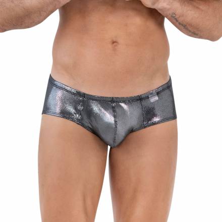 Серебристые трусы-брифы Chakra Latin Brief Clever Masculine Underwear