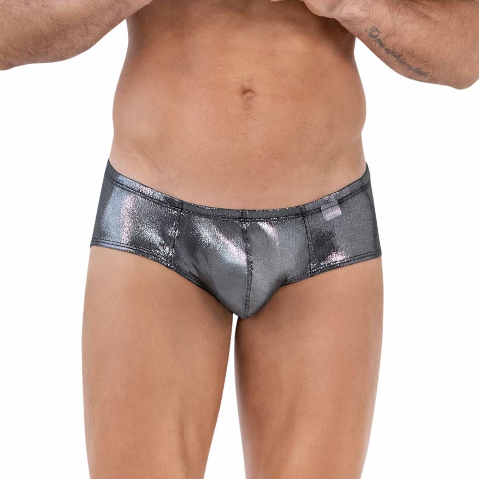 Серебристые трусы-брифы Chakra Latin Brief Clever Masculine Underwear