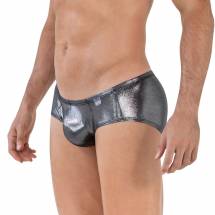 Серебристые трусы-брифы Chakra Latin Brief Clever Masculine Underwear