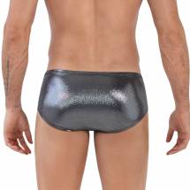 Серебристые трусы-брифы Chakra Latin Brief Clever Masculine Underwear