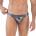 Серебристые трусы-тонги Chakra Thong Clever Masculine Underwear