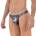 Серебристые трусы-тонги Chakra Thong Clever Masculine Underwear