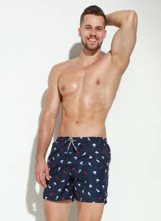 Мужские пляжные шорты с принтом в виде цветных акул Jolidon