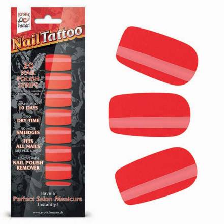 Набор лаковых полосок для ногтей Красный шик Nail Foil Erotic Fantasy