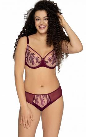 Бюстгальтер с мягкой чашечкой и эффектной вышивкой AVA