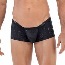 Черные трусы-хипсы со звездочками Illusion Latin Boxer Clever Masculine Underwear